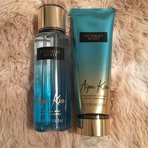 Aqua kiss body spray and lotion